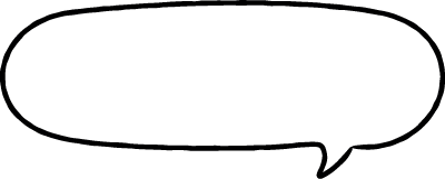 楕円ふきだしです。