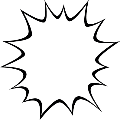 パンクなトゲトゲふきだし2